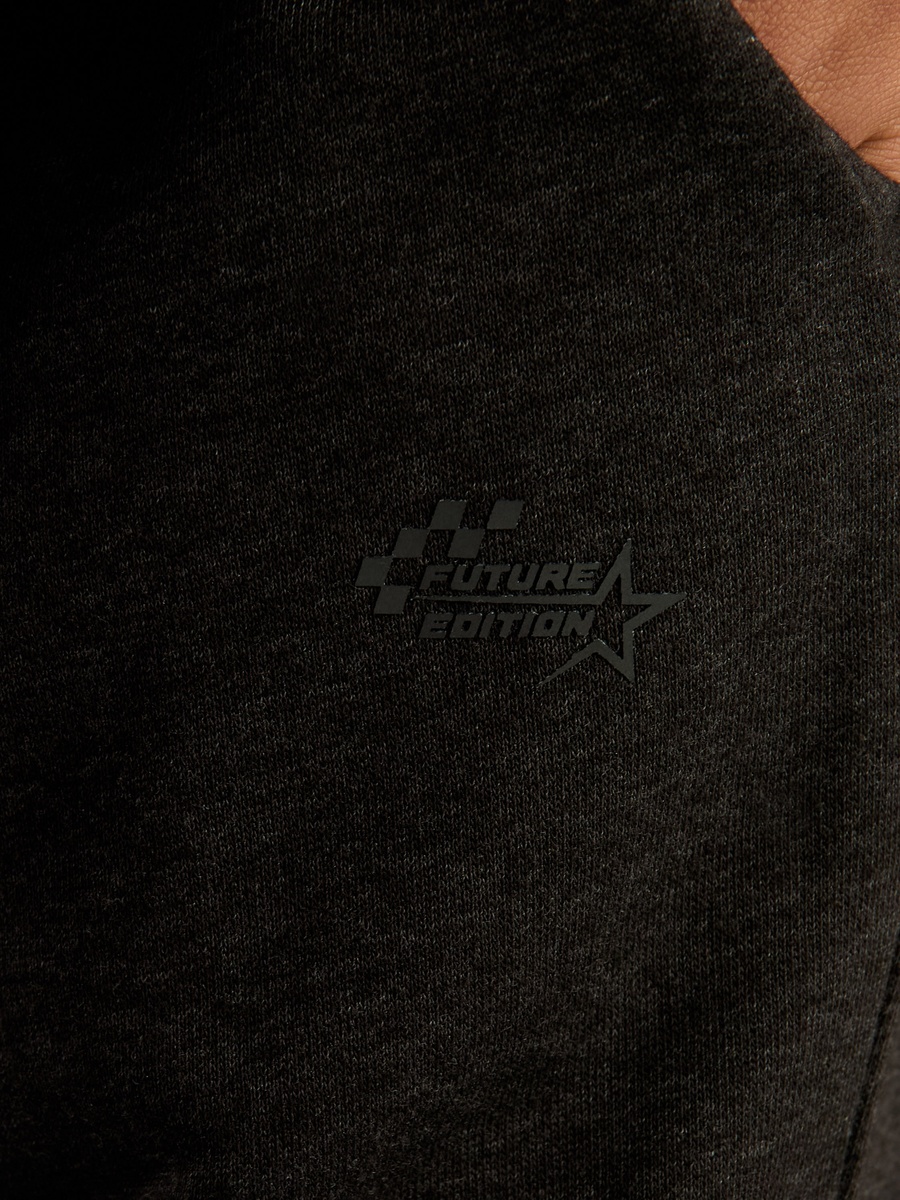 Printed Anti-Pilling Joggers with Drawstring Closure and Pockets