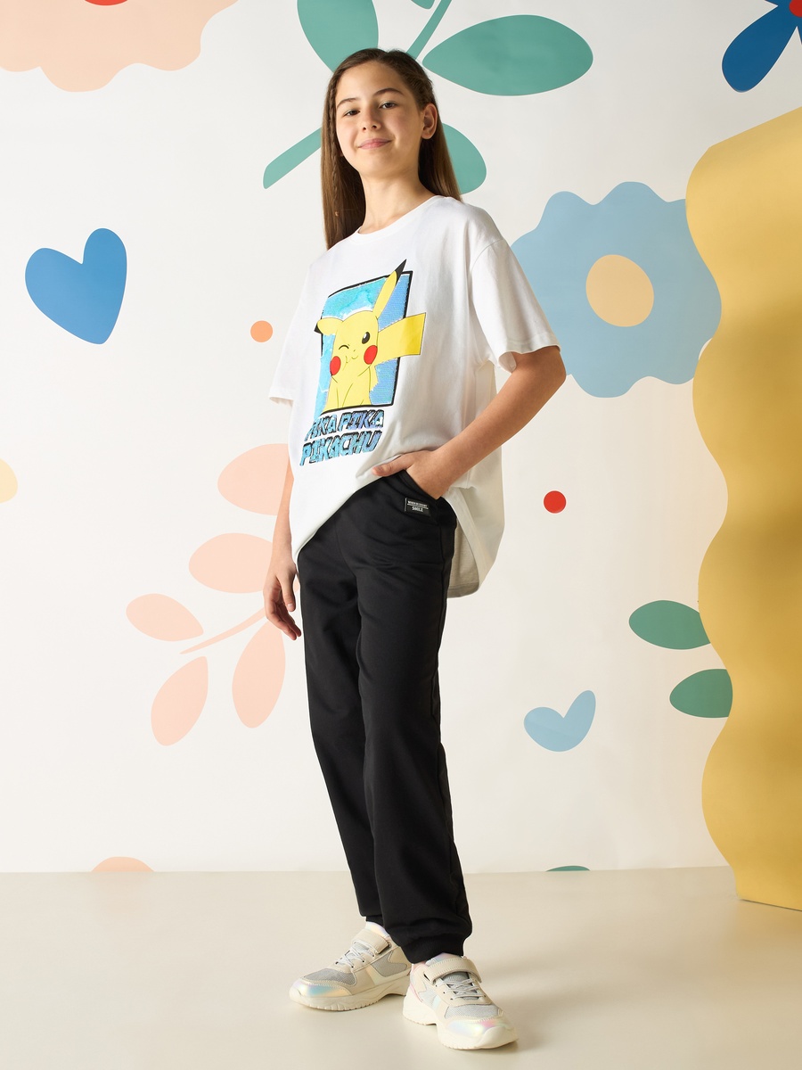 Heart Print Fade Resistant Joggers