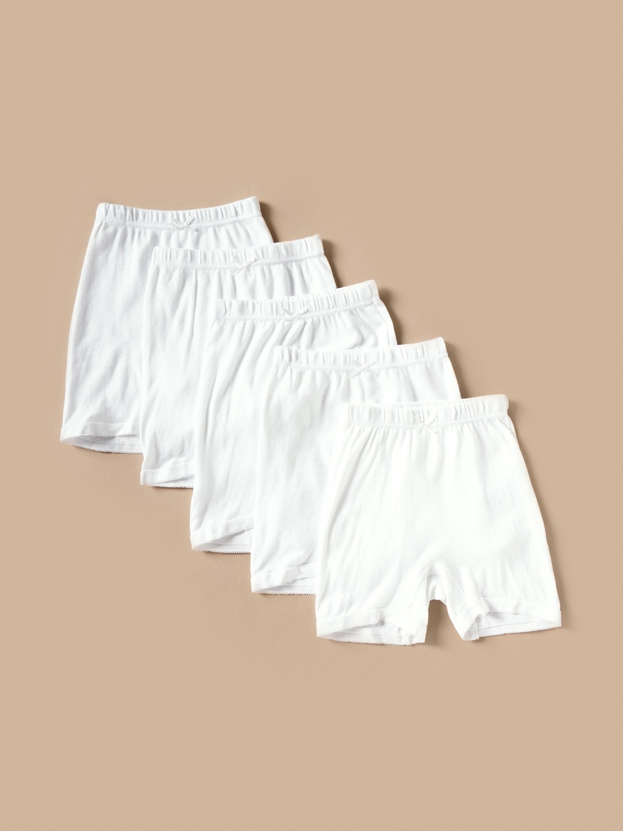 Pack of 5 - Solid Boxers with Elasticised Waistband