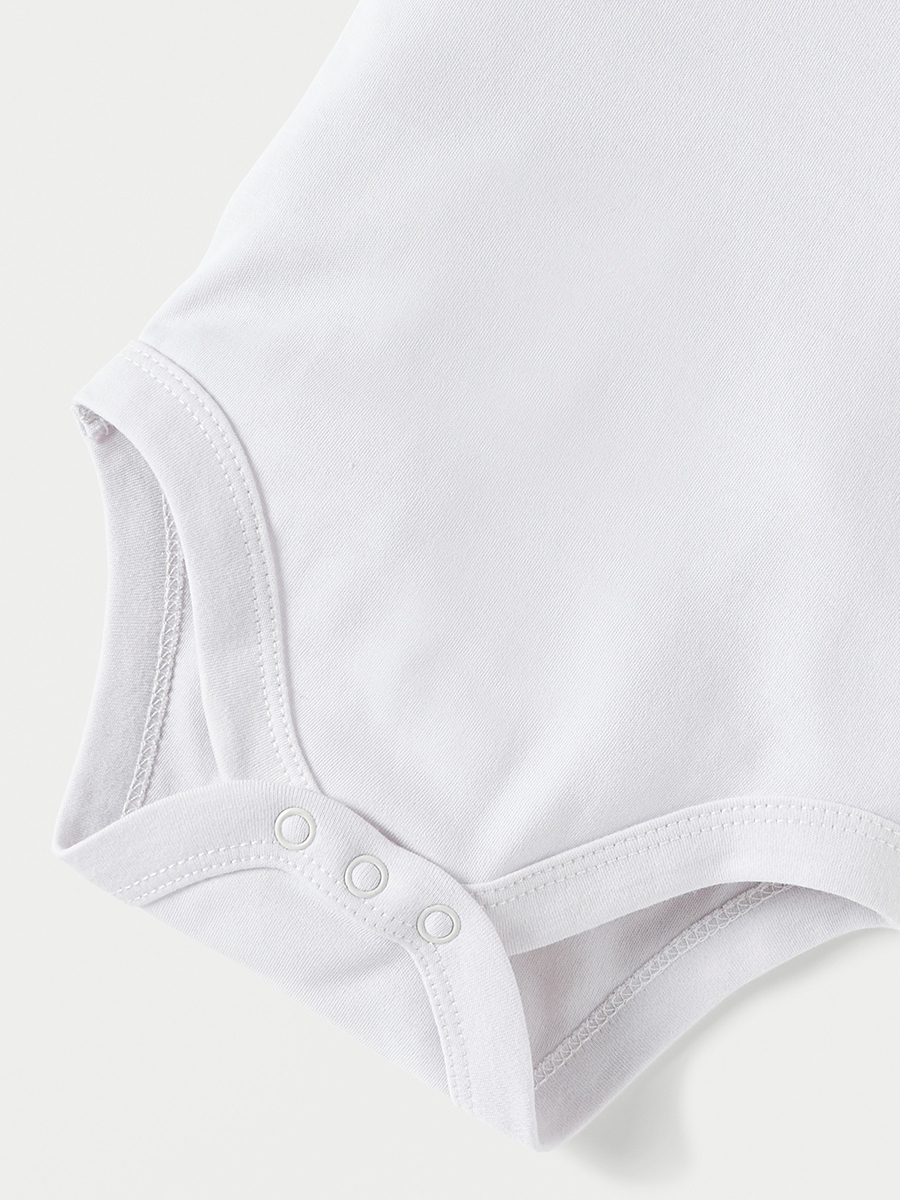 Textured Sleeveless Bodysuit with Button Closure