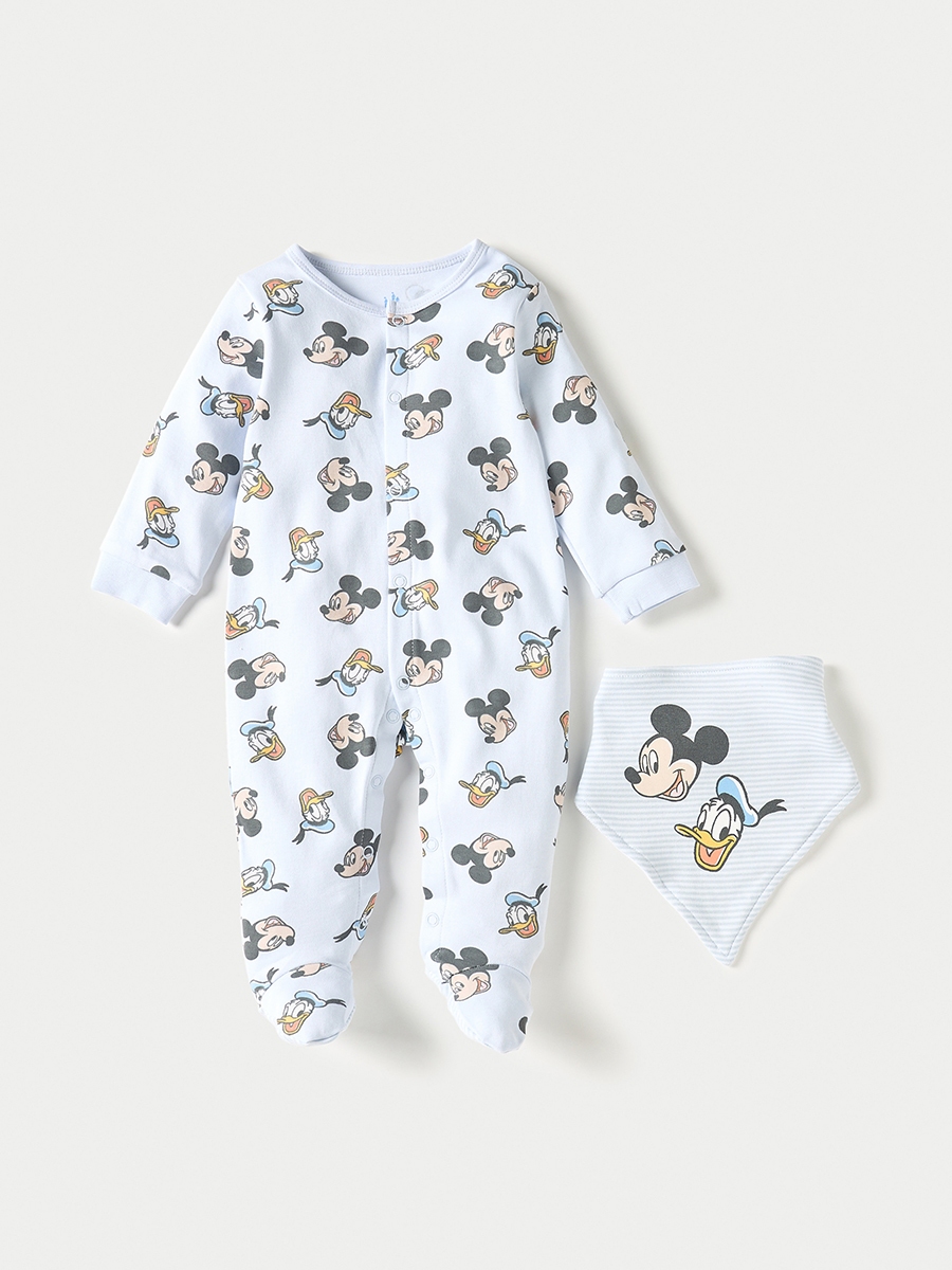 Mickey and Donald Print 4-Piece Clothing Set