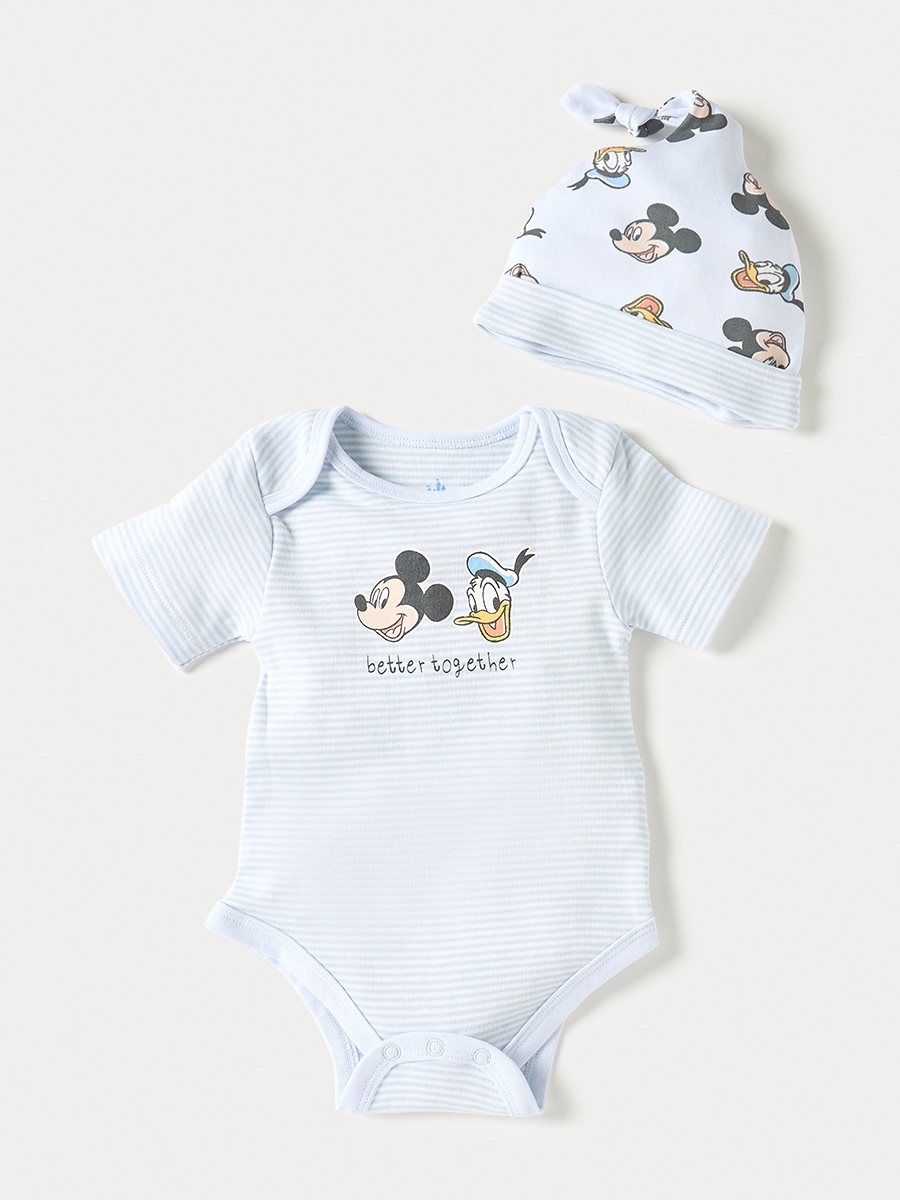 Mickey and Donald Print 4-Piece Clothing Set