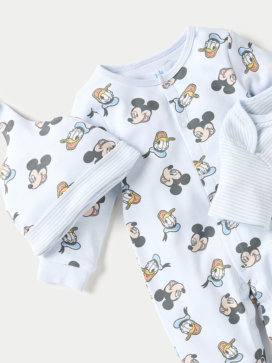 Mickey and Donald Print 4-Piece Clothing Set