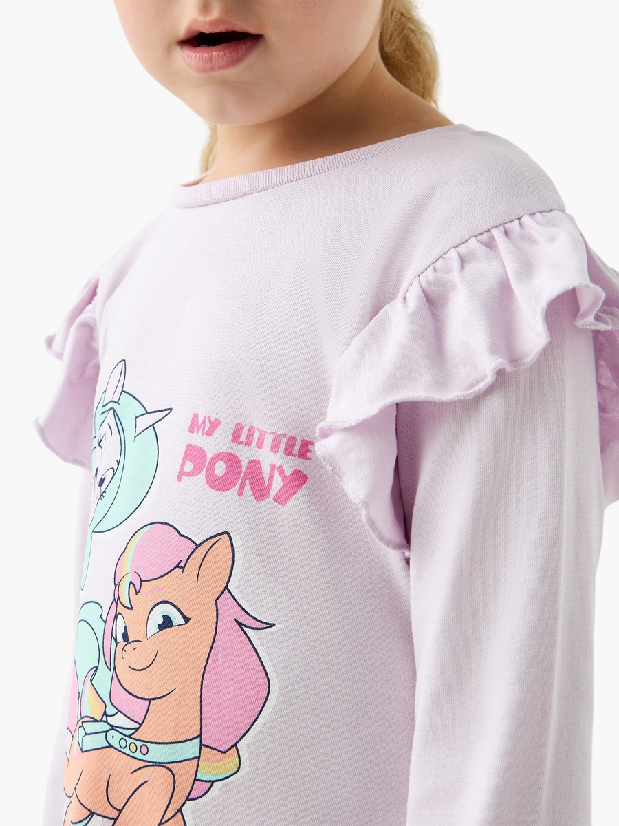 my little pony long sleeve dress My Little Pony Toddler Girls' Print Dress with Long Sleeves, Sizes 12M-5T
