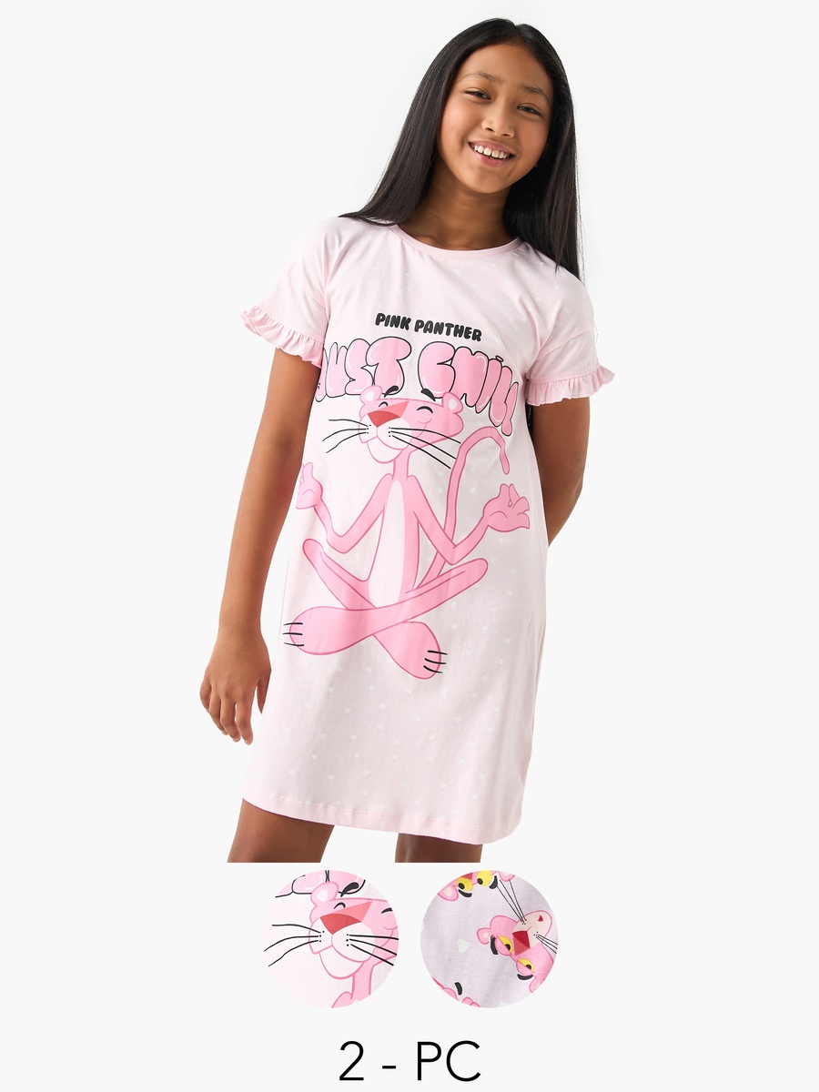 pink panther dress Pink Panther Scallop Lace Sleeve Dress ZAY