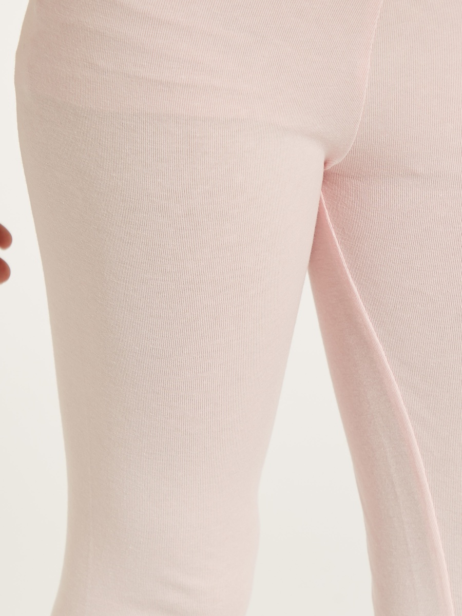 Pack of 2 - Solid Leggings with Elasticated Waistband