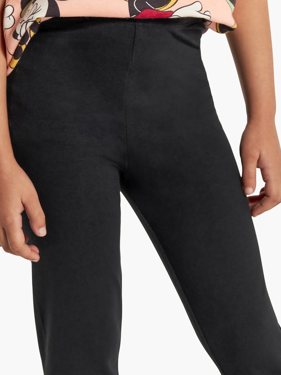 Solid Leggings with Elasticised Waistband