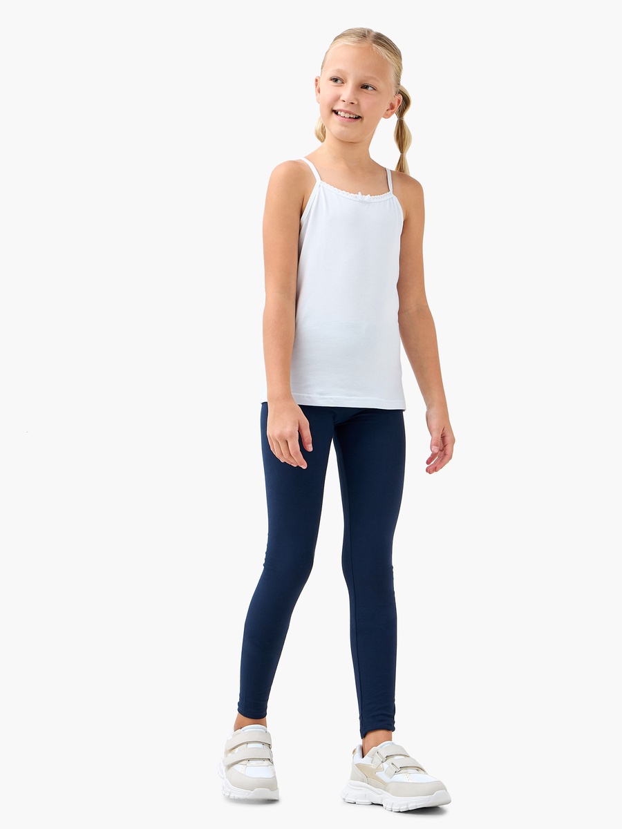 Solid Leggings with Elasticised Waistband