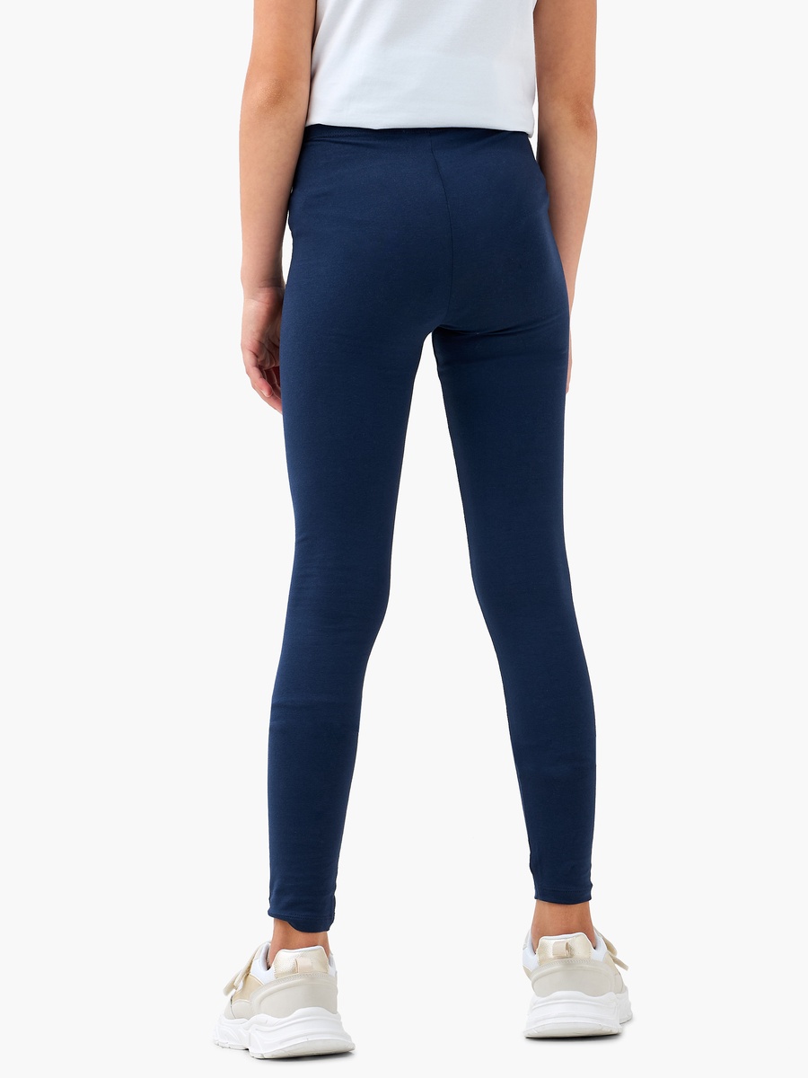 Solid Leggings with Elasticised Waistband