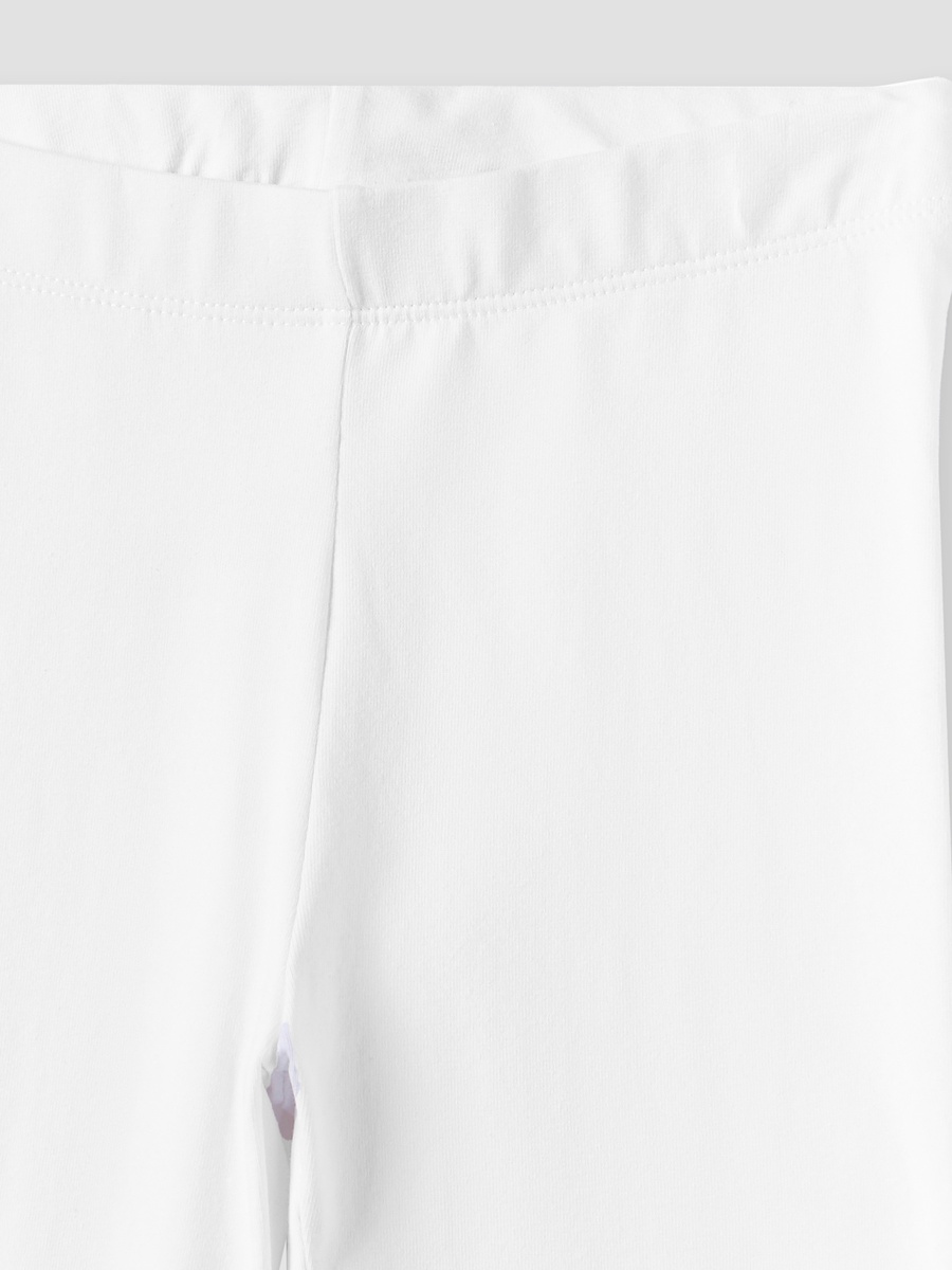 Full-Length Solid Leggings with Elasticised Waistband