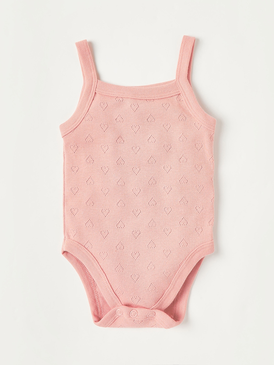Pack of 5 - Textured Sleeveless Bodysuit