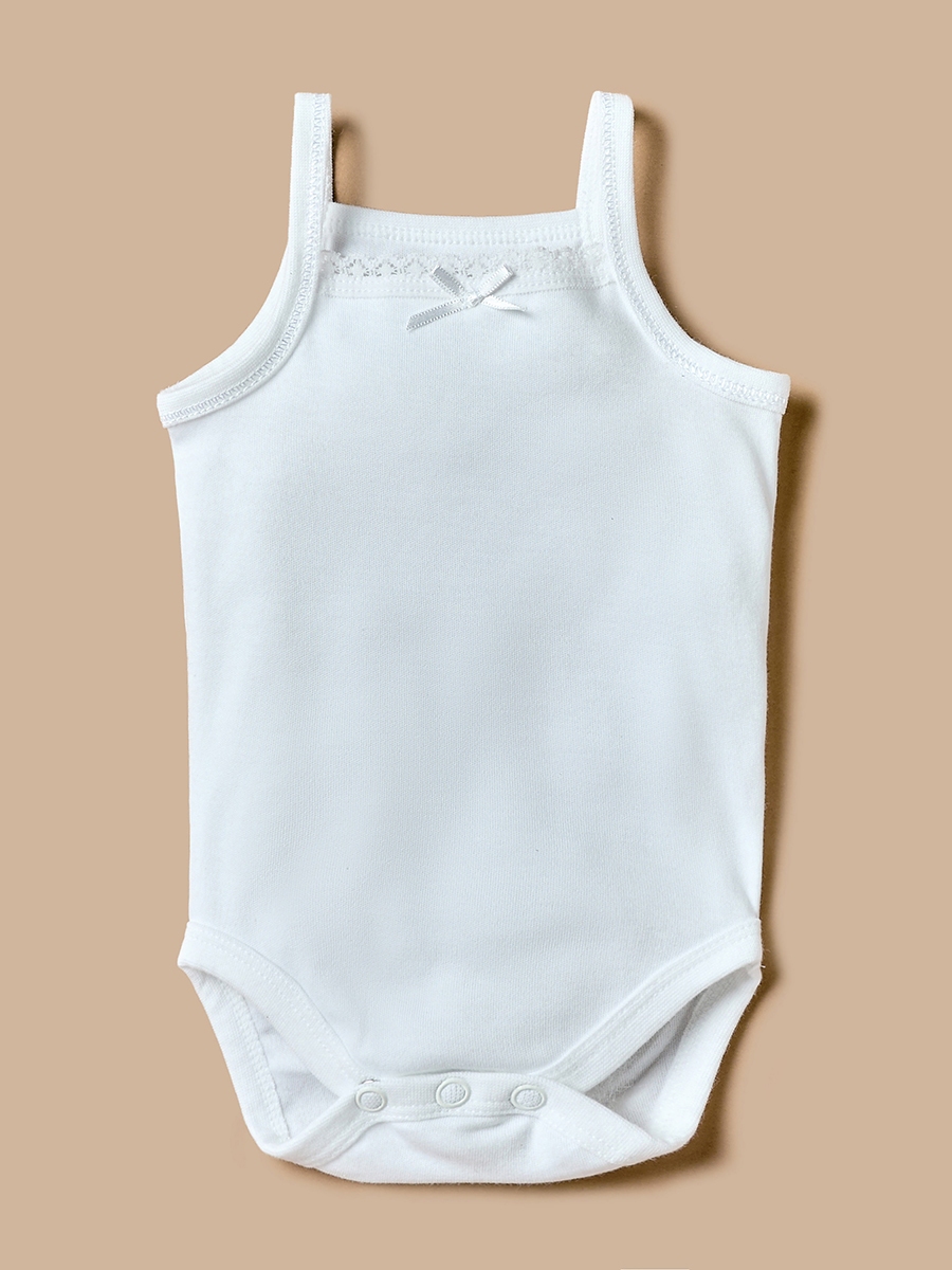 Pack of 5 - Lace Detail Sleeveless Bodysuit with Snap Button Closure