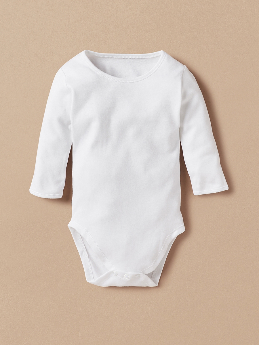 Pack of 3 - Plain Bodysuit with Round Neck