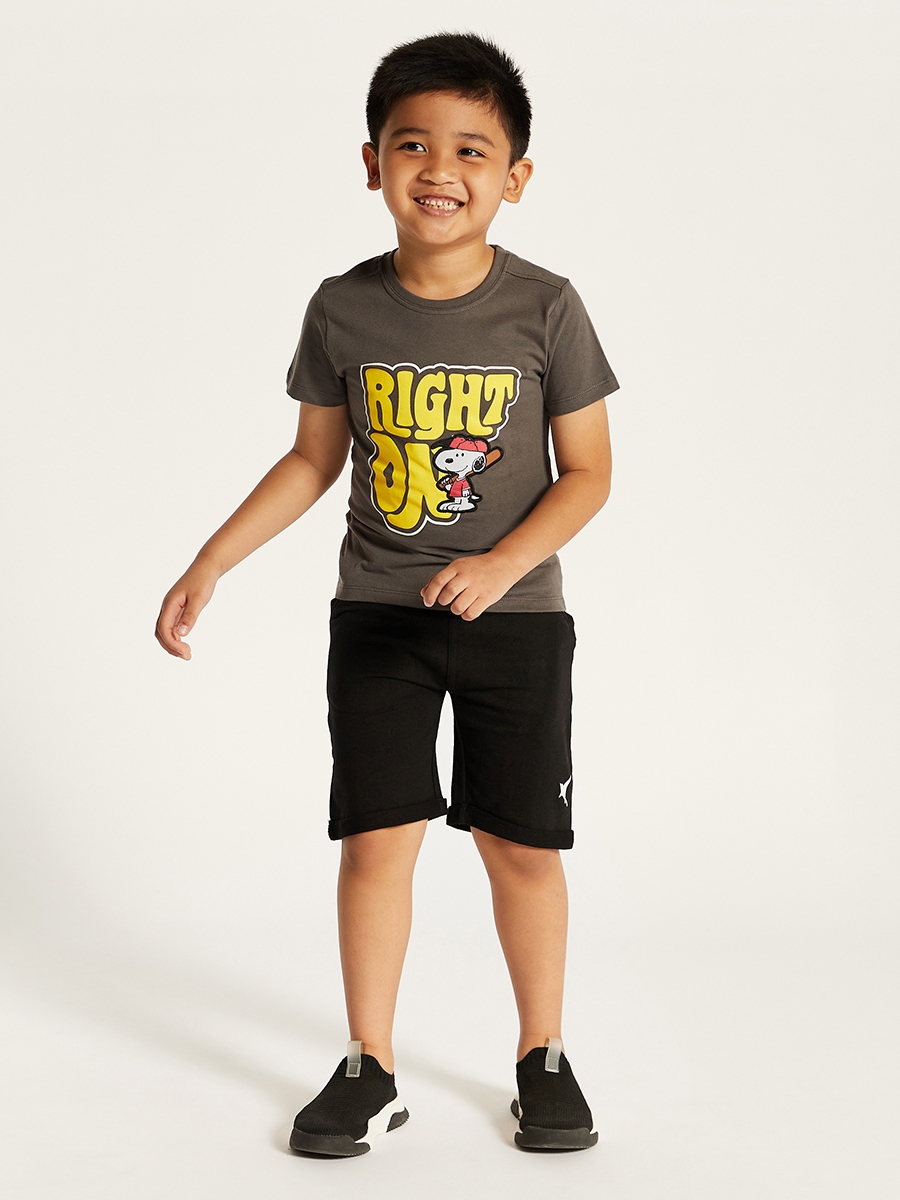Solid Shorts with Pocket Detail and Elasticised Waistband