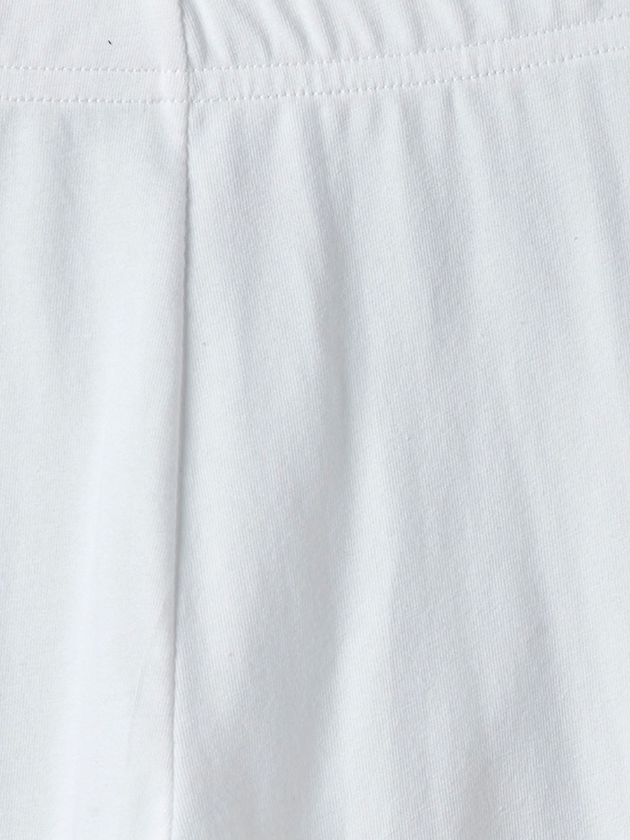 Solid Knee Length Cotton Shorts