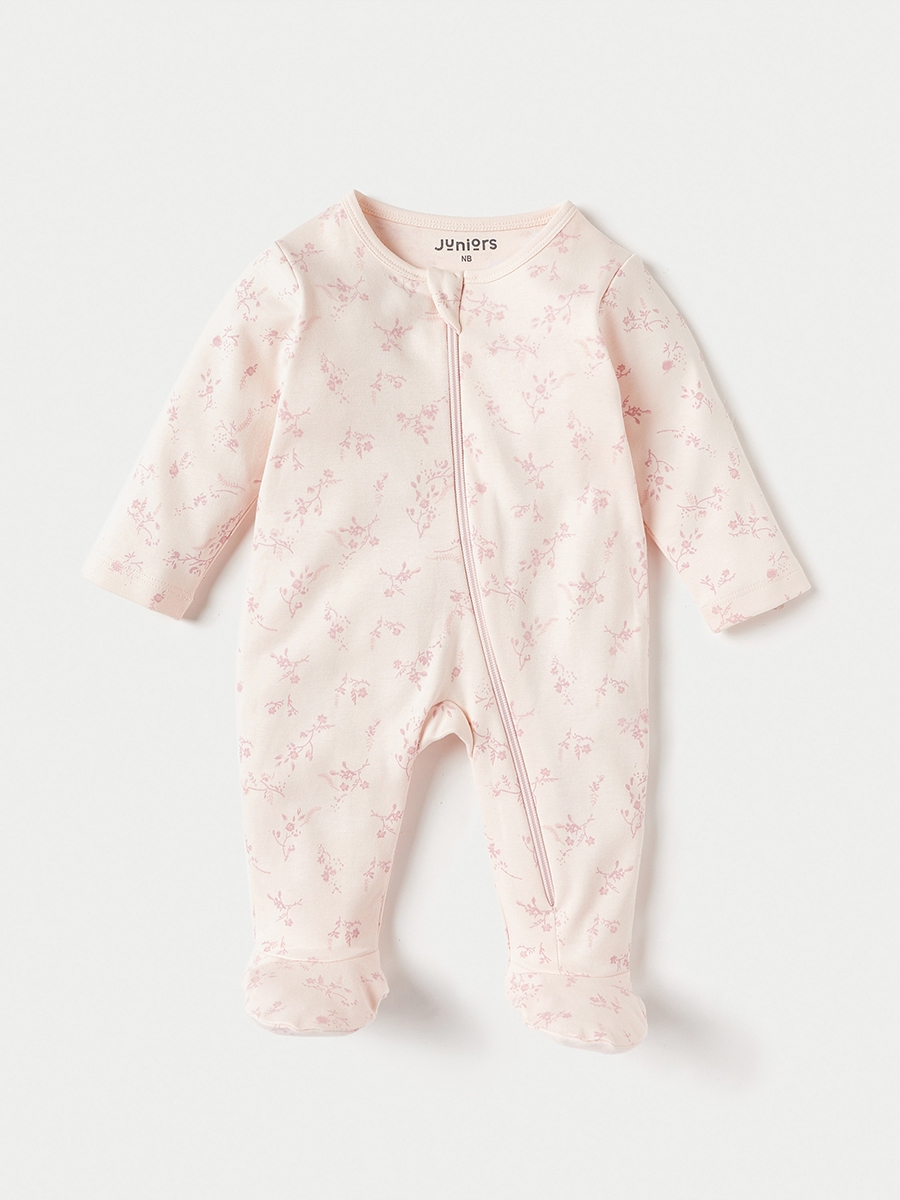 Pack of 3 - All-Over Print Sleepsuit with Zipper Closure