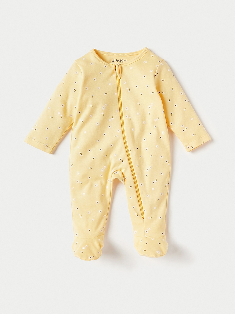Pack of 3 - All-Over Print Sleepsuit with Zipper Closure