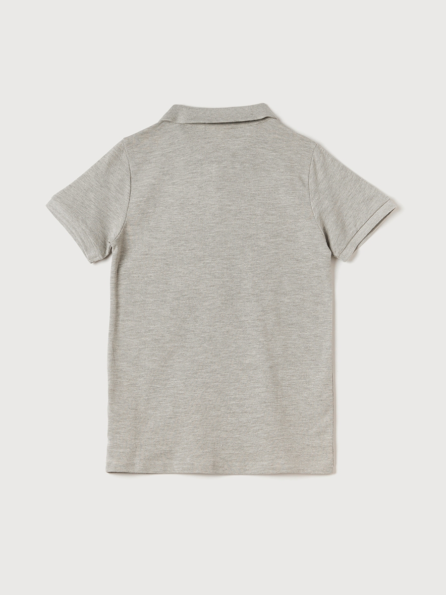 Polo Neck T-Shirt with Short Sleeves