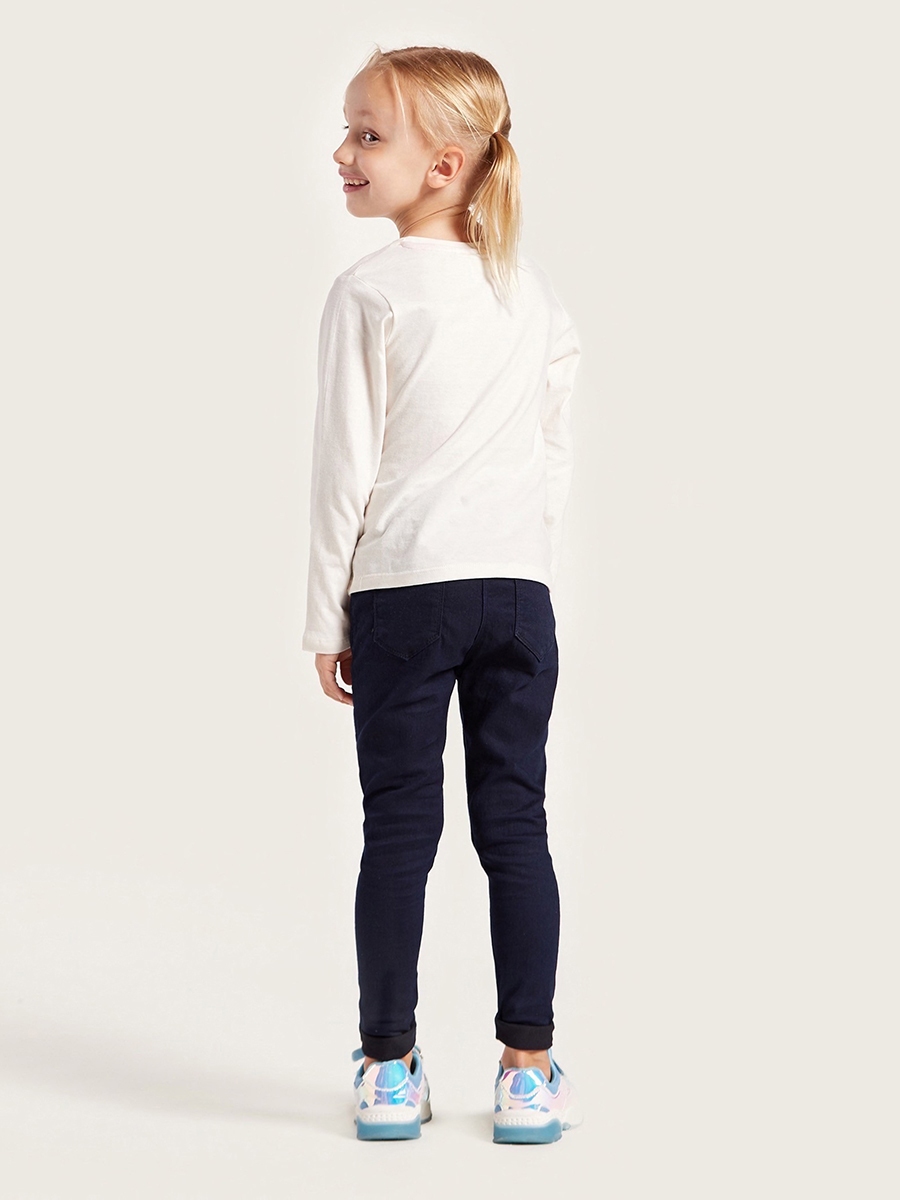 Solid Skinny Fit Jeggings