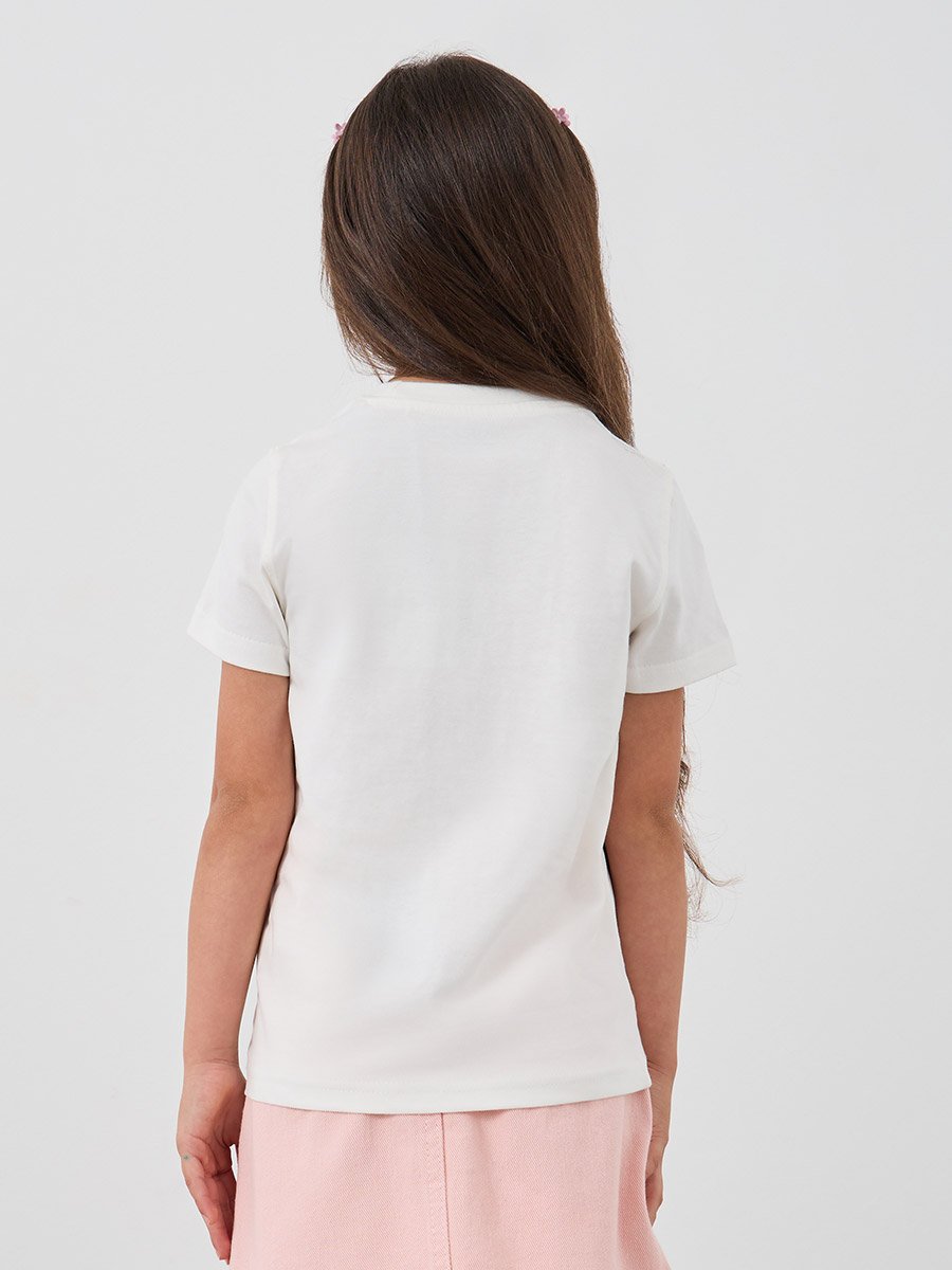 Girls Graphic Print Short Sleeve T-Shirt