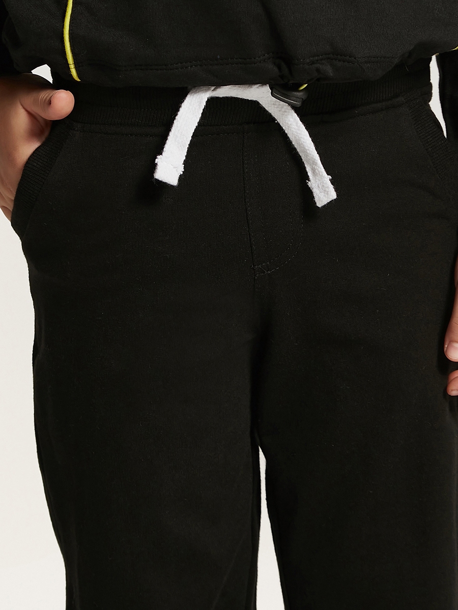 Printed Joggers with Drawstring Closure