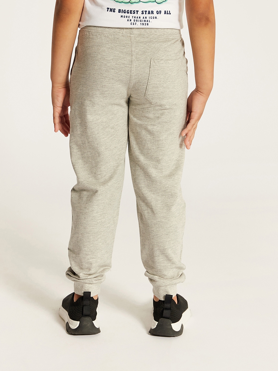 Solid Jog Pants with Pocket Detail and Drawstring