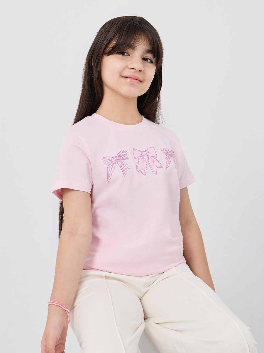 Graphic Print Round Neck T-Shirt
