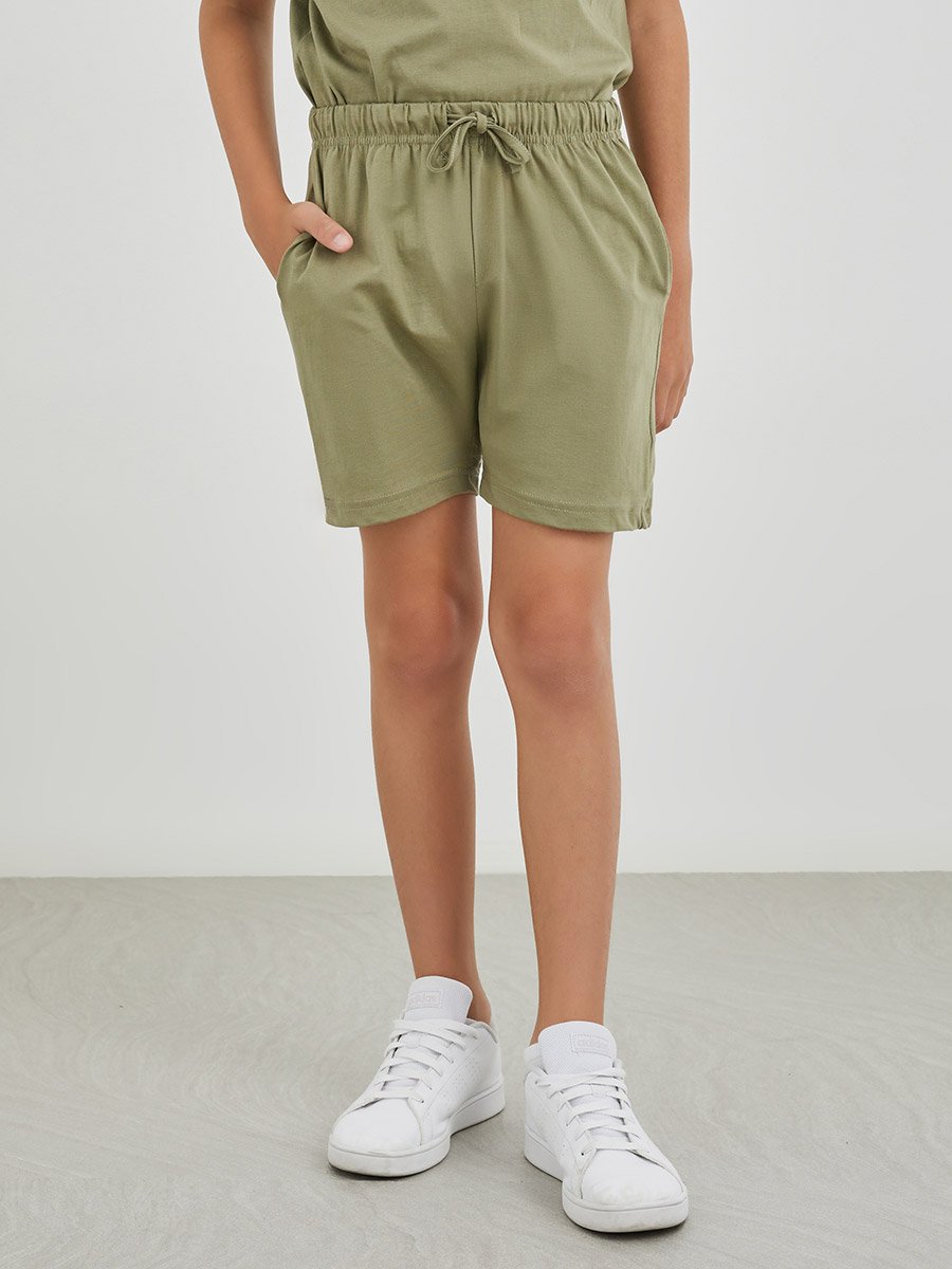 Boys Typography Print Oversized T-Shirt and Shorts Set 