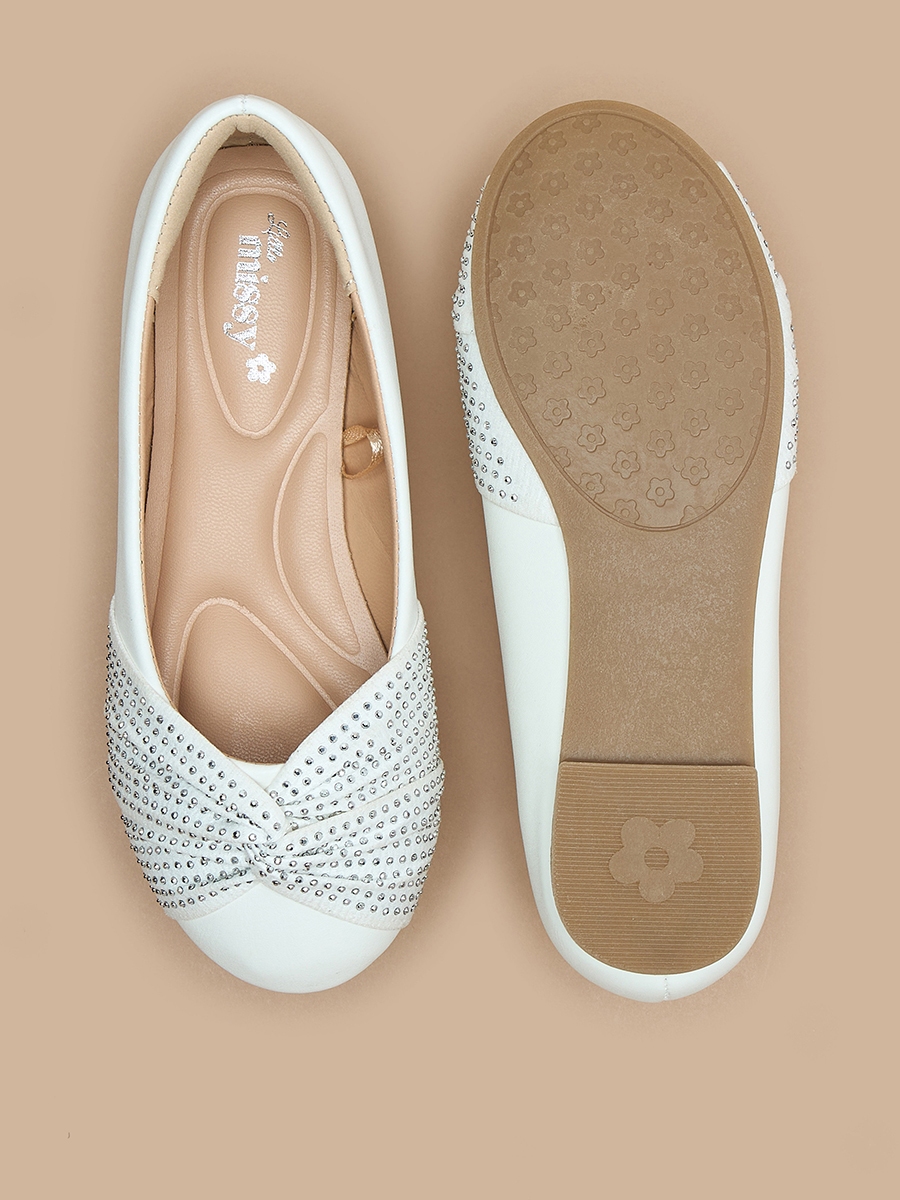 Embellished Slip-On Ballerina Shoes