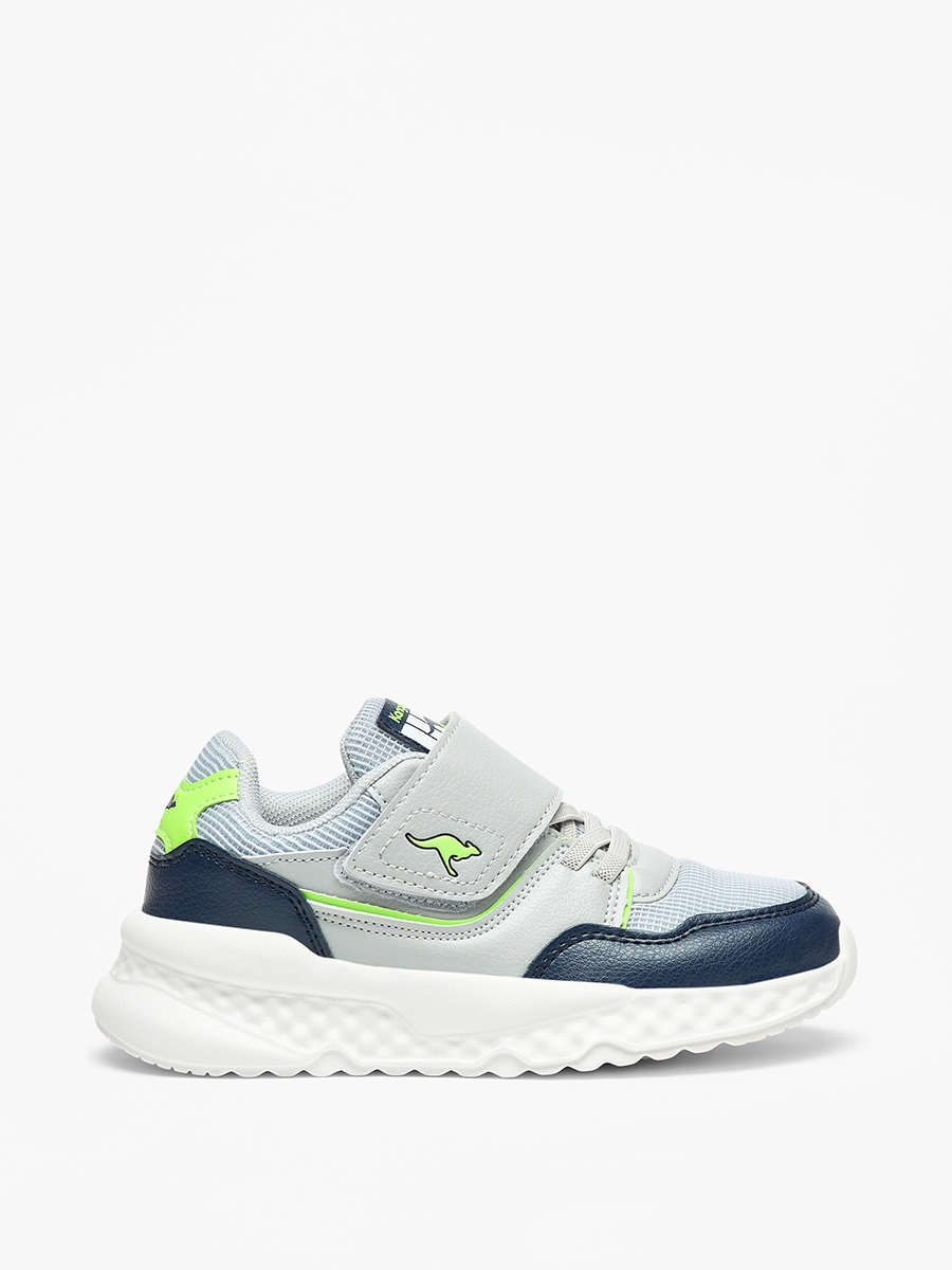 Colourblock Sports Shoes with Hook and Loop Closure
