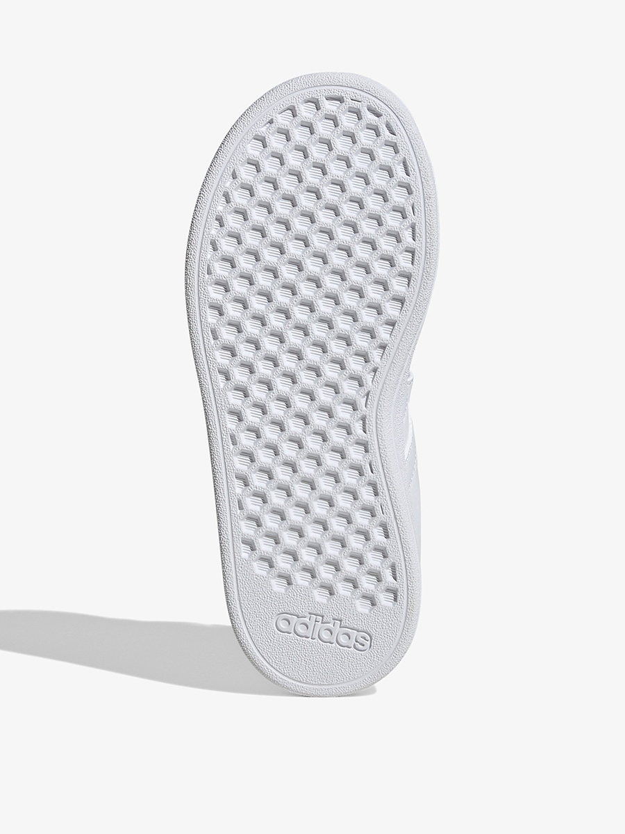 Solid School Shoes with Hook and Loop Closure - Grand Court 2.0  EL C