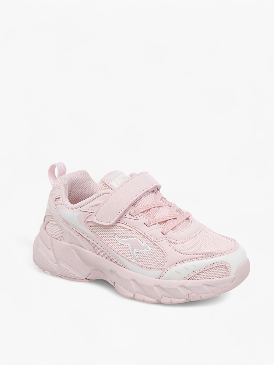 Logo Detail Sports Shoes with Hook and Loop Closure