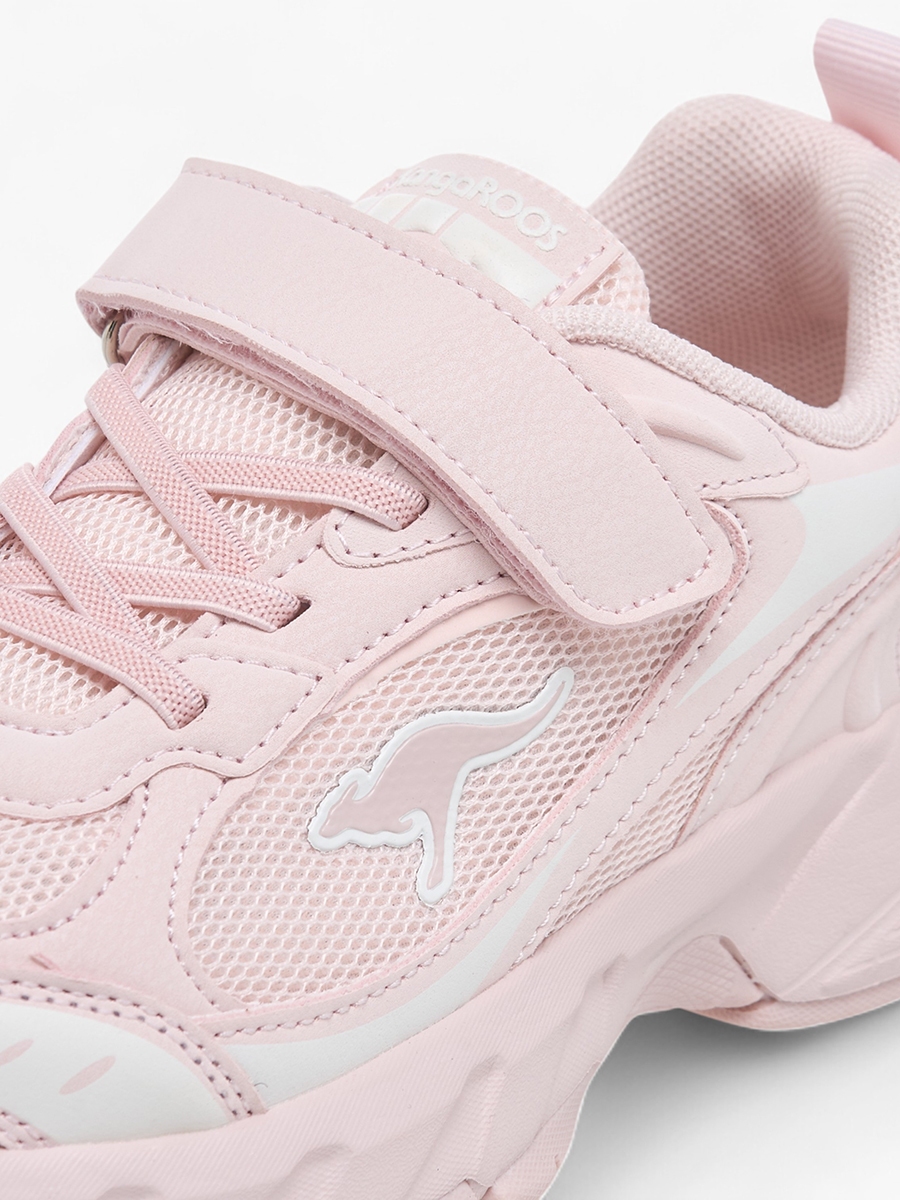 Logo Detail Sports Shoes with Hook and Loop Closure