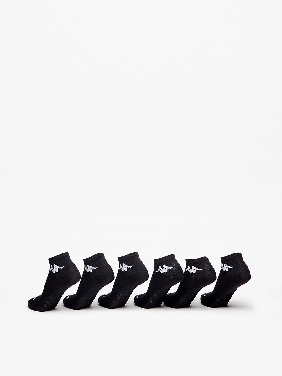 Set of 6 - Logo Detail Ankle Length Sports Socks