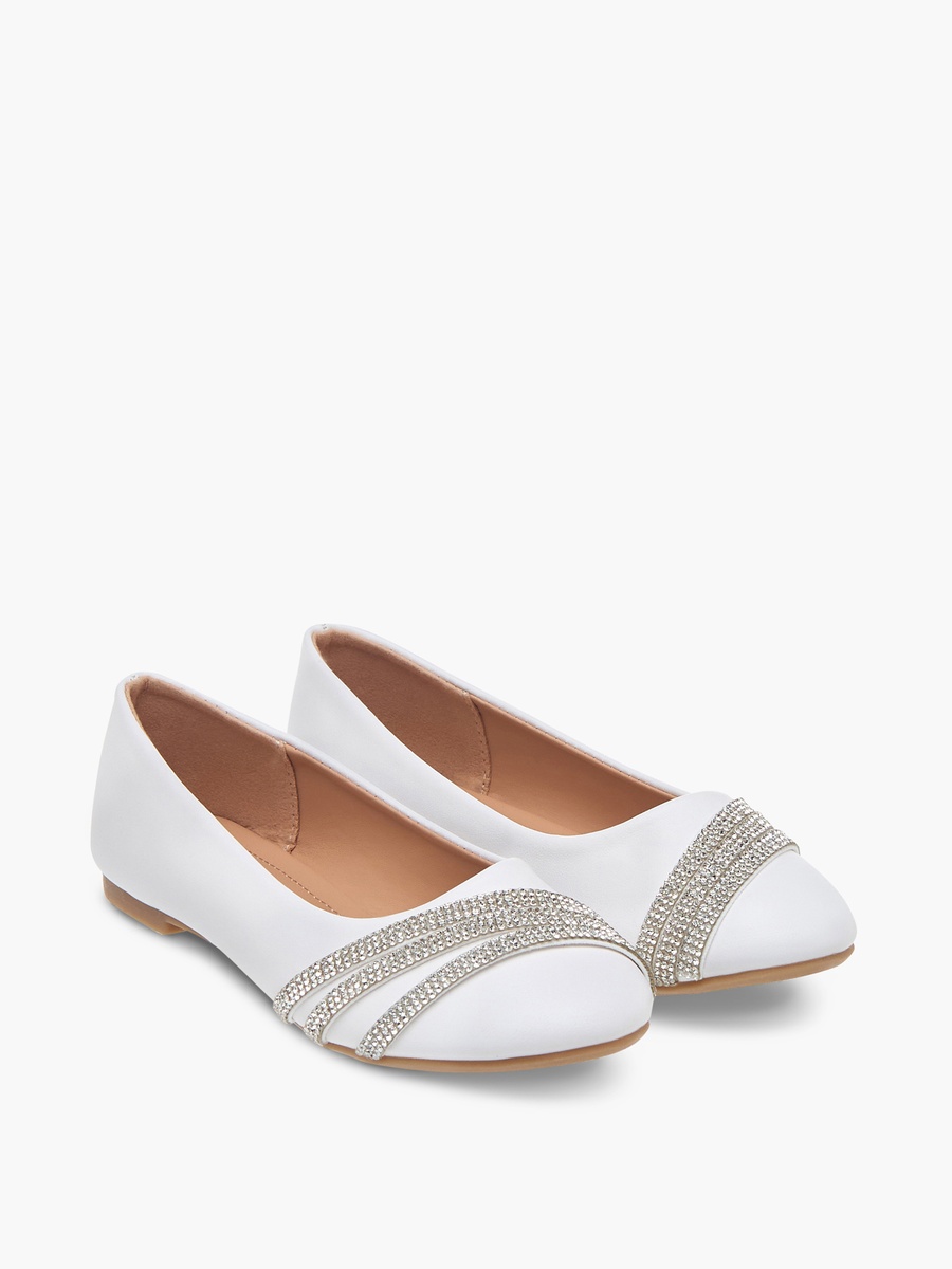Embellished Slip-On Ballerina Shoes