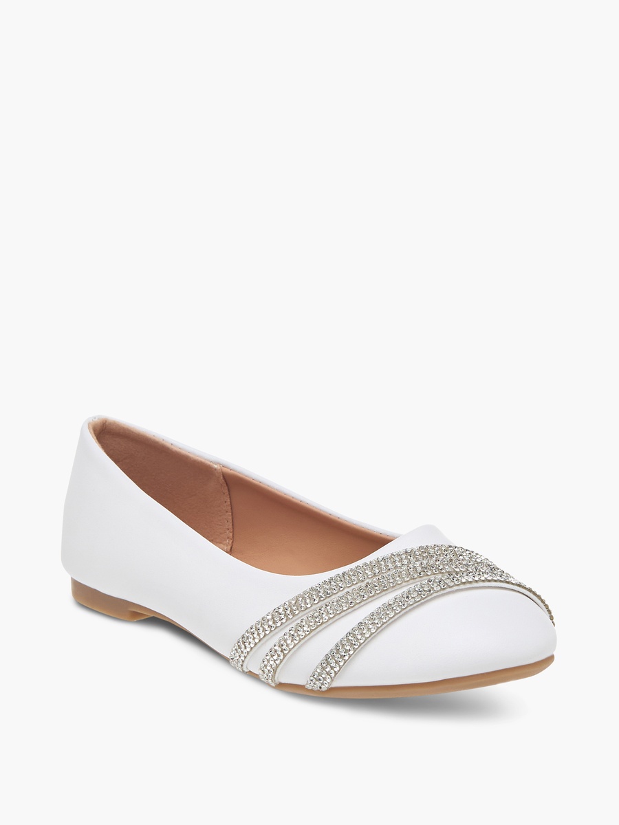 Embellished Slip-On Ballerina Shoes