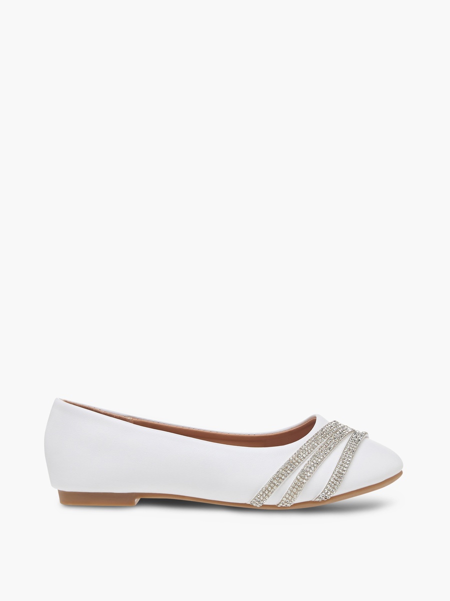 Embellished Slip-On Ballerina Shoes