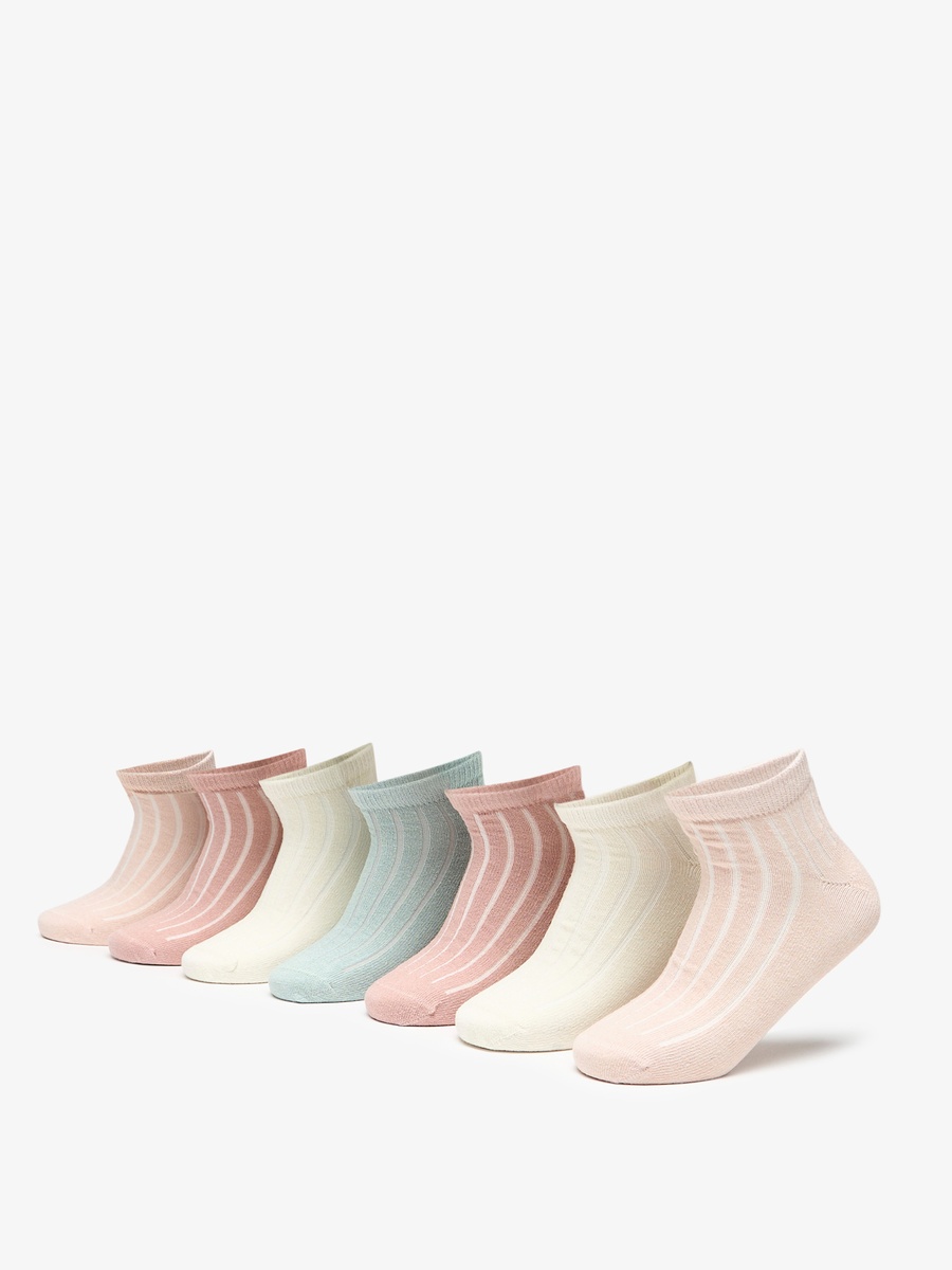Set of 7 - Striped Socks