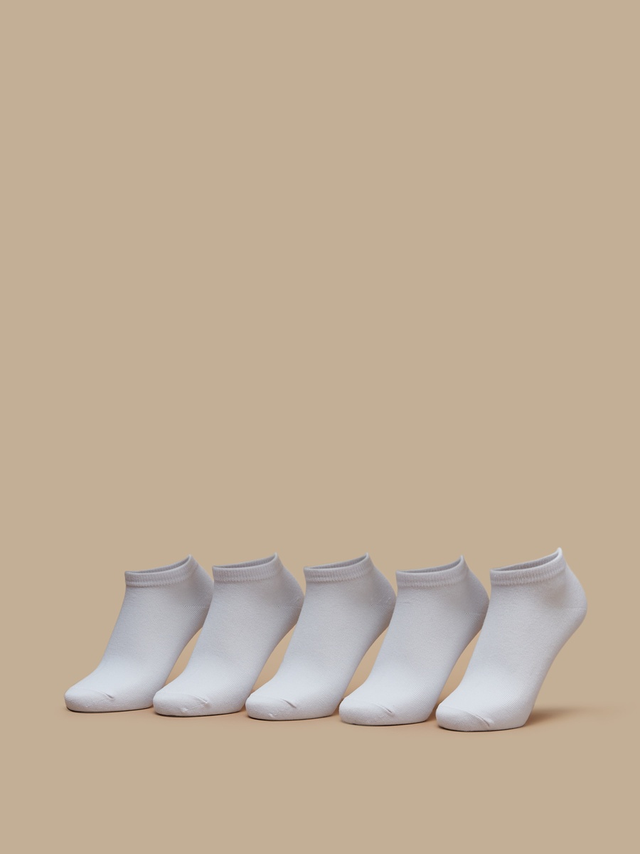 Set of 5 - Solid Ankle Length Socks