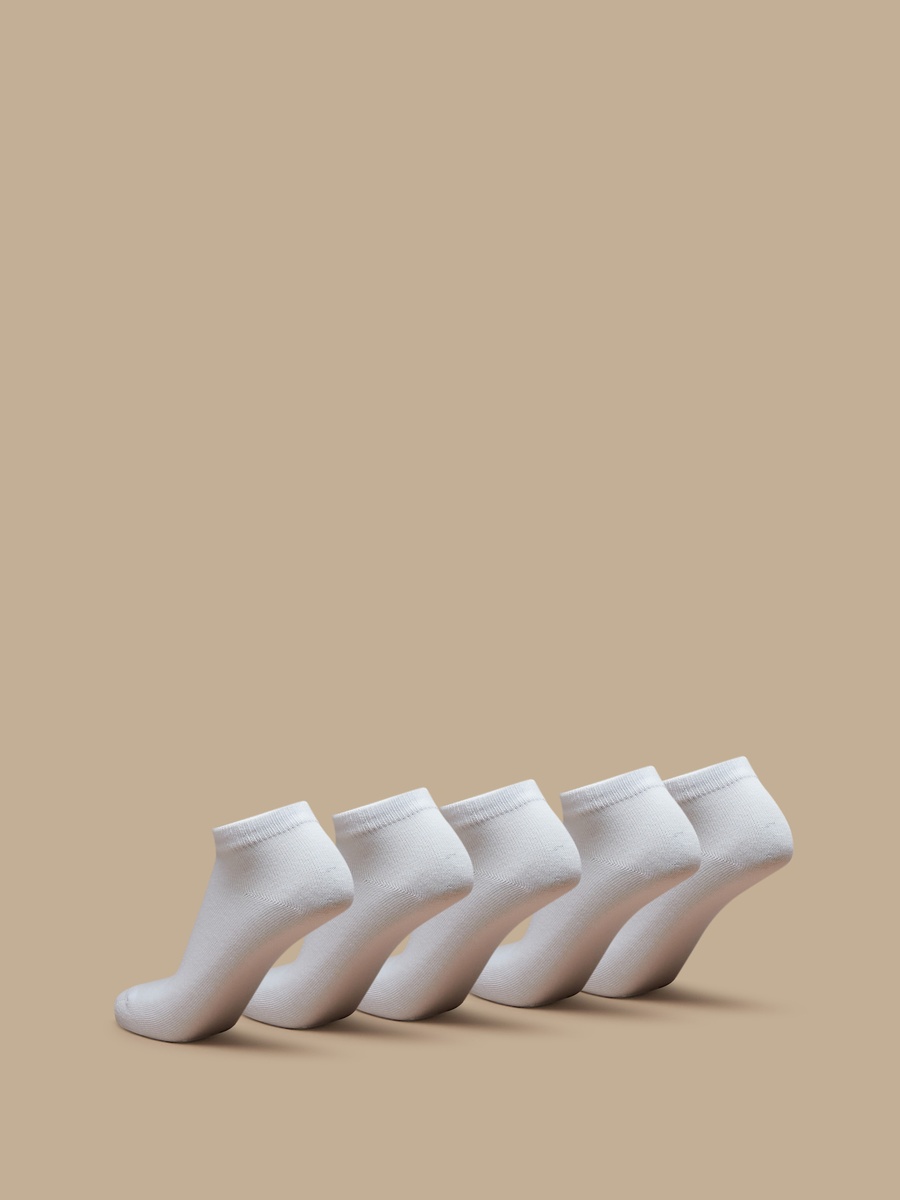 Set of 5 - Solid Ankle Length Socks