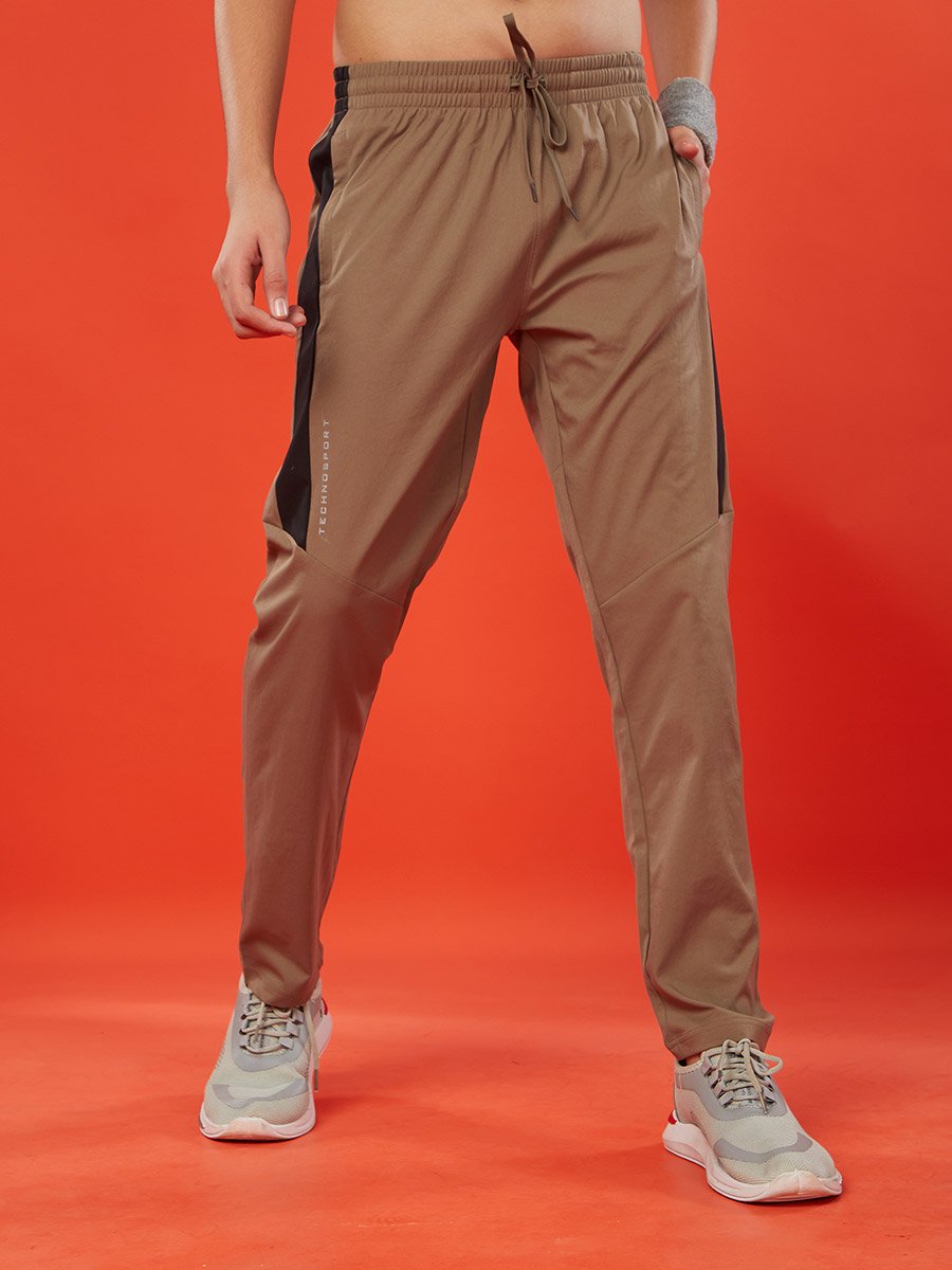 Boys Side Contrast Panel Slim Fit Track Pants