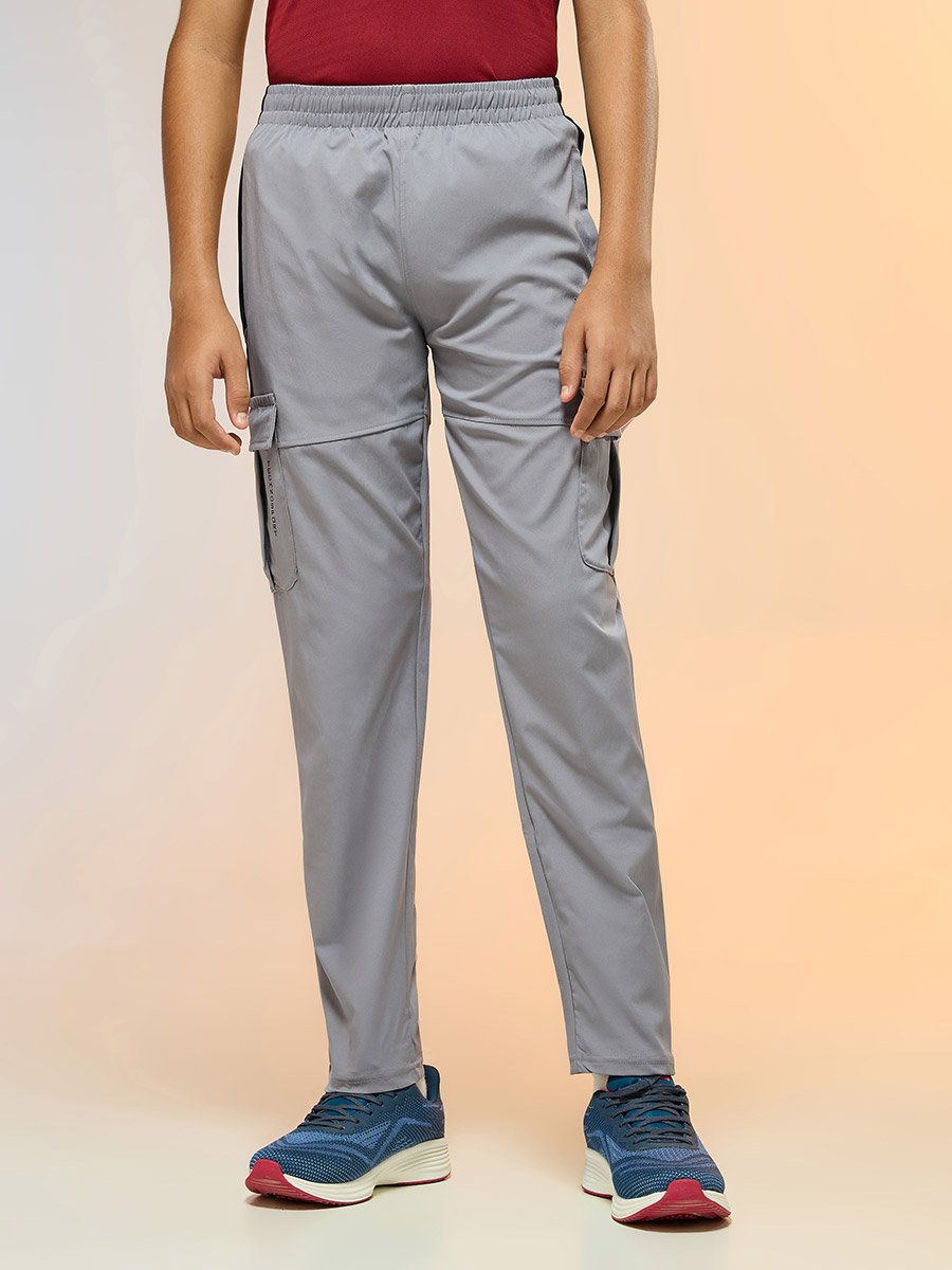 Teen Straight Fit Sports Cargo Track Pants