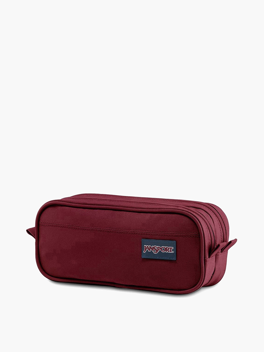 Jansport Solid 2-Compartment Pencil Case with Zip Closure