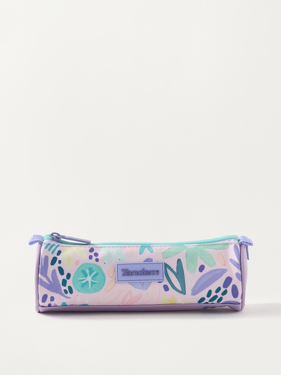 Tandem Aquarelle All-Over Print Pencil Case with Zip Closure