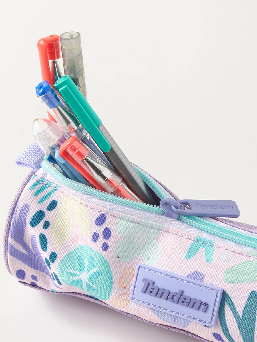 Tandem Aquarelle All-Over Print Pencil Case with Zip Closure
