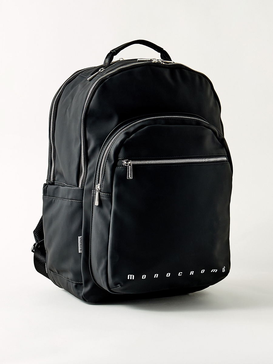 Monocromo Logo Print Backpack With Adjustable Strap