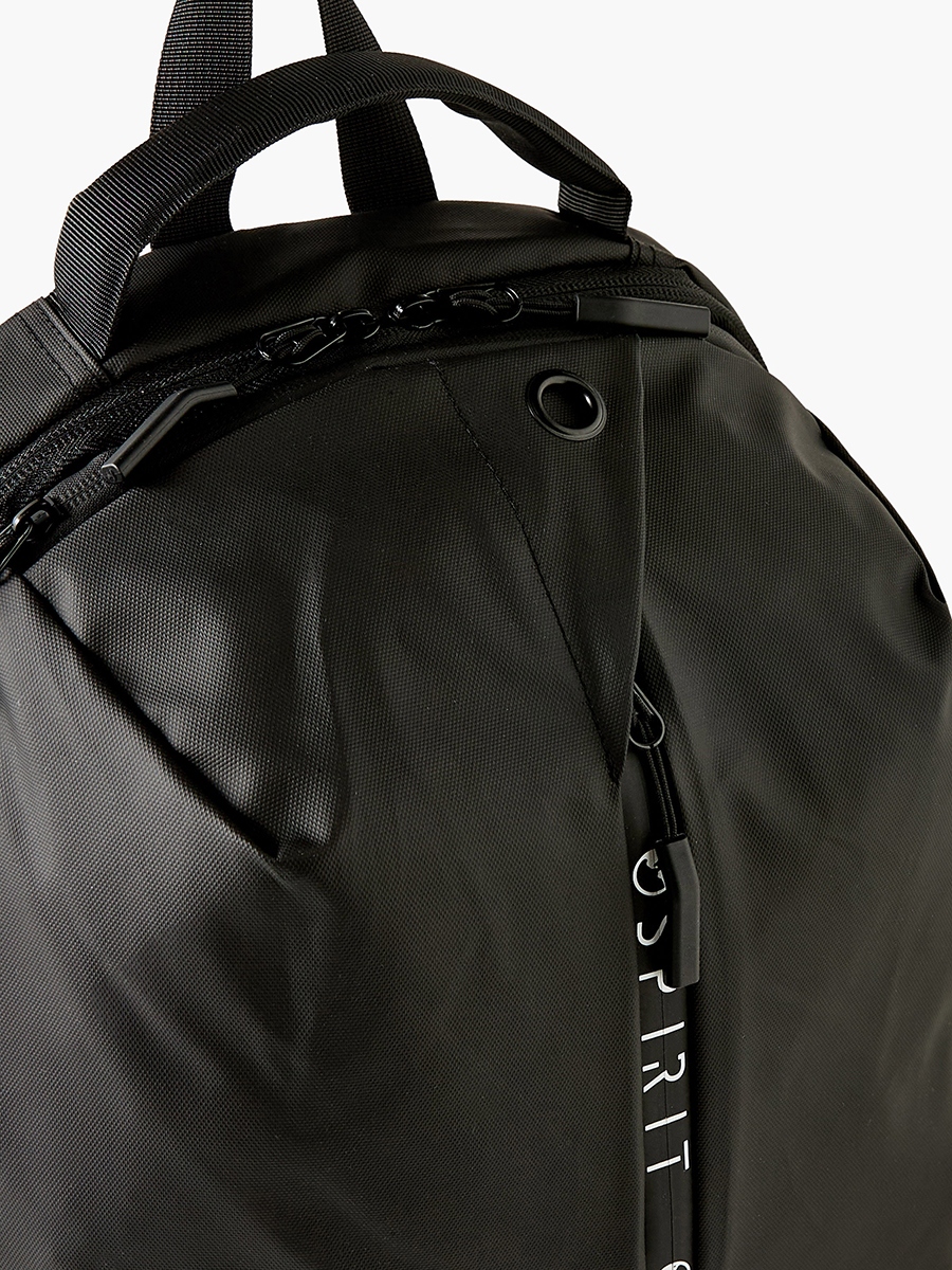 Spirit Logo Print Backpack with Adjustable Strap - 31x20x48 cm