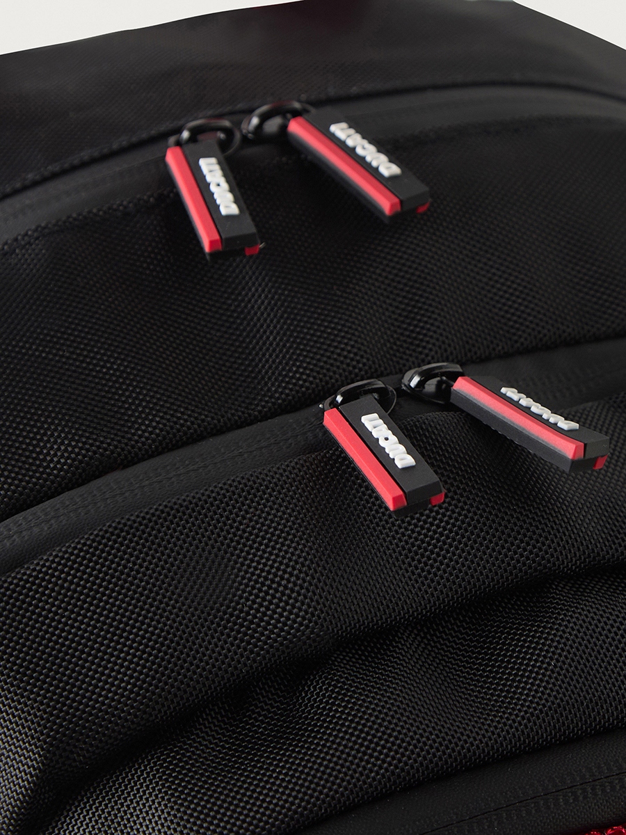 Ducati 18-inch Colourblock Backpack with Adjustable Straps - 46x34x23 cm