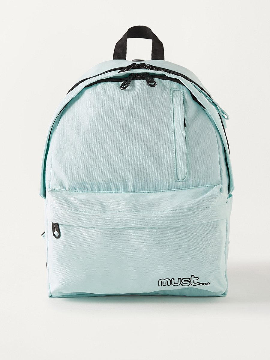 Must Solid 16-inch Backpack with USB Port and Zip Closure - 32x19x42 cm