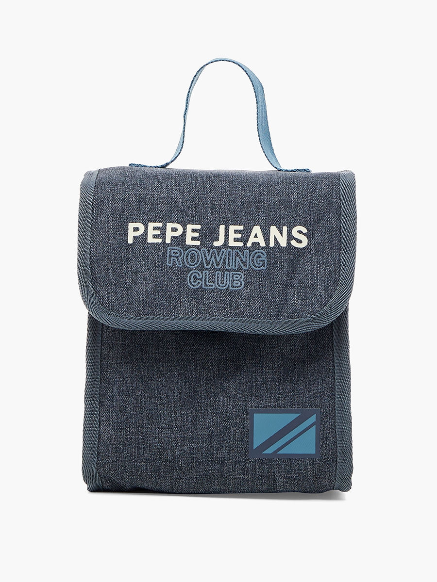 Pepe Jeans Logo Print Lunch Bag with Grab Handle